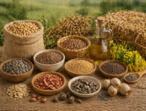 Oil seeds and oleaginous fruits; miscellaneous grains, seeds and fruit; industrial or medicinal plants; straw and fodder product category, HS Chapter 12