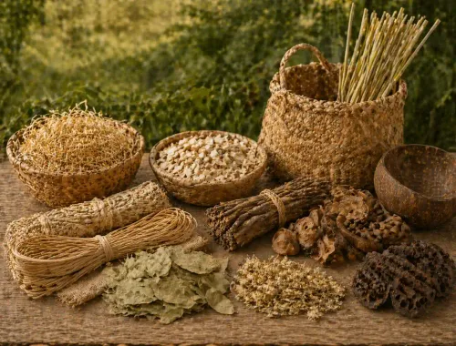 Vegetable plaiting materials; vegetable products not elsewhere specified or included product category, HS Chapter 14