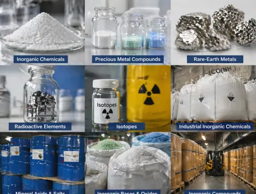 Inorganic chemicals : organic or inorganic compounds of precious metals, of rare-earth metals, of radioactive elements or of isotopes product category, HS Chapter 28