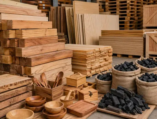 Wood and articles of wood; wood charcoal product category, HS Chapter 44