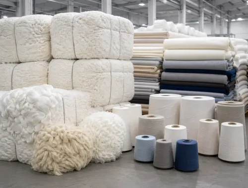 Man-made staple fibres product category, HS Chapter 55