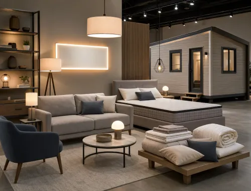 Furniture; bedding, mattresses, mattress supports, cushions and similar stuffed furnishings; lamps and lighting fittings, not elsewhere specified or included; illuminated signs, illuminated name-plates and the like; prefabricated buildings product category, HS Chapter 94